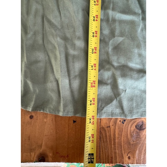 Francescas Alysa Olive Green Button Front Shirt Dress with Belt Size Small - Picture 5 of 10